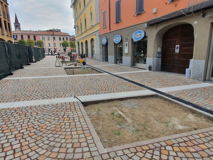 Busto, primi passi nella nuova via Cavallotti