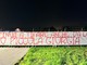 Gli ultras del Mantova hanno ricordato con uno striscione Giorgia Coraini