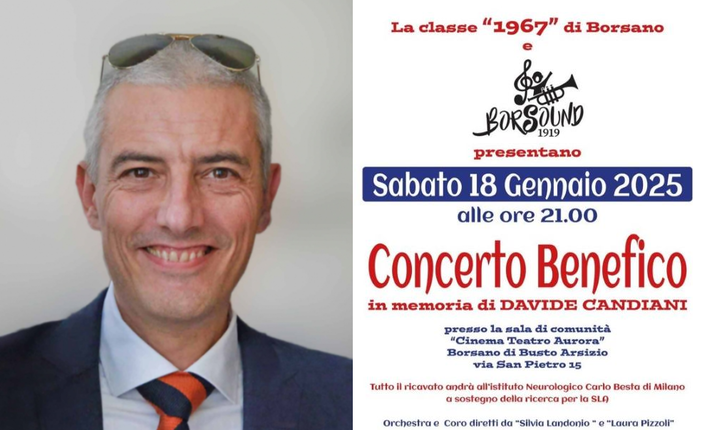 Emozioni e solidarietà. A Borsano un concerto benefico nel ricordo di Davide Candiani