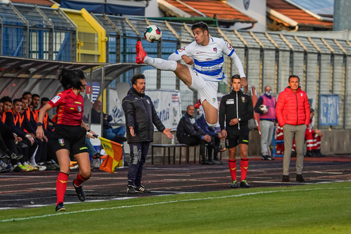 Pierozzi, ottimo tigrotto in campo nel match contro la Pro Vercelli (foto di Marco Giussani)