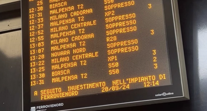 Donna muore investita dal treno tra Busto e Malpensa: circolazione ferroviaria sospesa