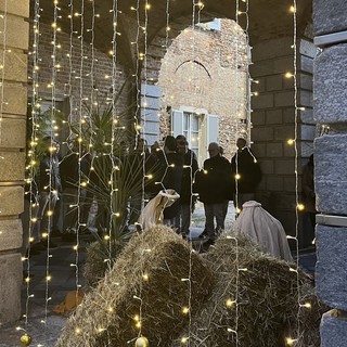 La benedizione del presepe lo scorso anno