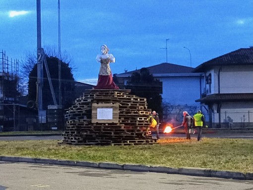 A Fagnano domenica scorsa il primo falò