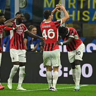 Inter-Milan 1-2, il fagnanese Gabbia decide il derby: vittoria rossonera