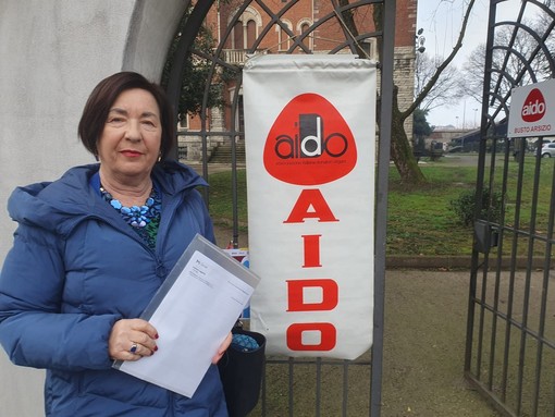 Maria Iannone, presidente dell'Aido di Busto