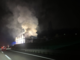 La colonna di fumo visible dall'autostrada a Gallarate