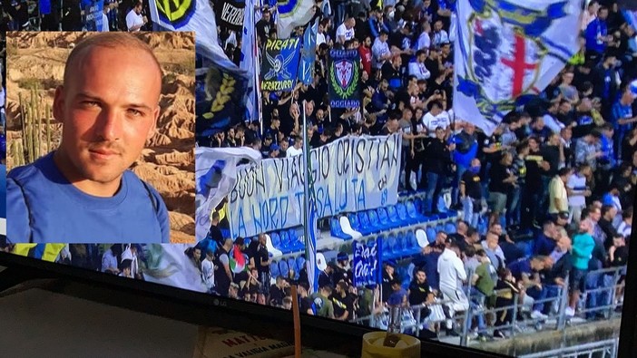 L'omaggio della Curva Nord a Cristian Tallarida