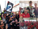 Leonardo, la vittoria e due supporter fantastici: famiglia e Moto Club Bustese - foto dalla pagina di Leo