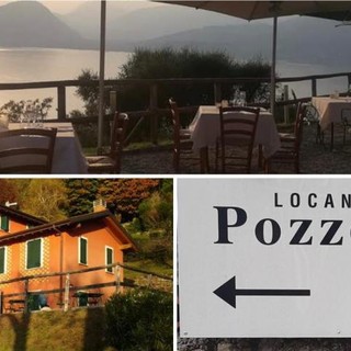 La Locanda Pozzetto in località Monteggia a Laveno Mombello, tra le colline a ridosso del Sasso del Ferro, da cui si può godere un panorama mozzafiato sul lago Maggiore con vista sulle Isole Borromee