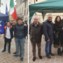 Domenica di gazebo a Busto. FdI con i giovani, Lega tra pace fiscale e Ucraina