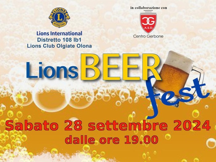 Torna a Olgiate la Lions Beer Fest