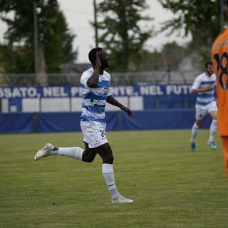 Latte Lath nella foto di Marco Giussani: il suo gol una meraviglia