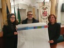 Marco Magrini tra Valentina Verga (a sinistra) e Giuseppina Lanza