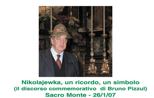 Quel Pizzul alpino commosso al Sacro Monte mentre invitava a costruire un mondo migliore: «Ha ricordato Nikolajewka con umiltà e condivisione fraterna»