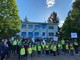 FOTO. Il primo pedibus della scuola di Velate è partito questa mattina