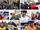 Una festa di popolo alla partenza della Gran Fondo Tre Valli Varesine con il ministro dell'Economia Giancarlo Giorgetti, il sindaco di Varese Davide Galimberti e il patron della Binda Renzo Oldani (fotoservizio Michele Del Re)