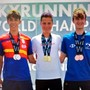 Peter Bettoli, bronzo ai Mondiali di Skyrunning, è il terzo a destra