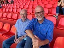 Papà Giannino e Roberto Bof allo stadio Franco Ossola