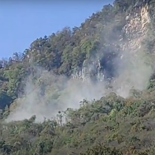 Valceresio, quindici persone evacuate dopo la frana del Monte Rho