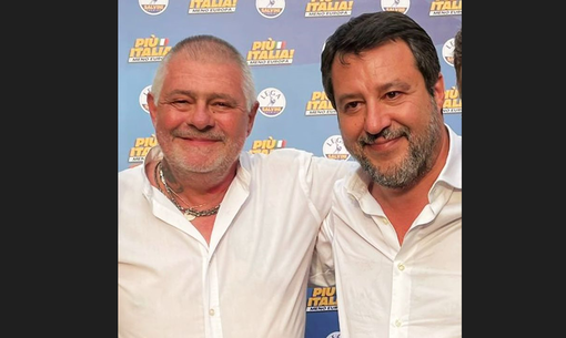 La foto con Puricelli pubblicata da Salvini