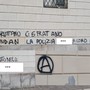 Alcune scritte riunite in questa foto ( con gli insulti oscurati)