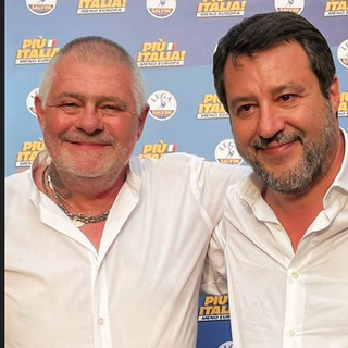 La foto con Puricelli pubblicata da Salvini