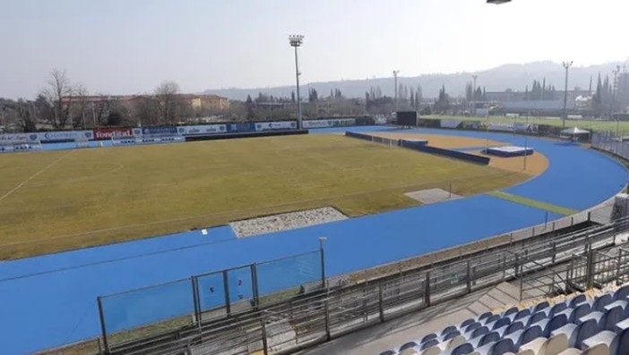 Lo stadio “Lino Turina” di Salò