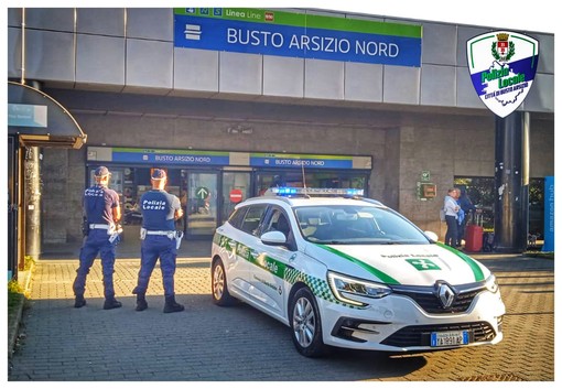 Busto, al via il progetto “Stazioni sicure”: previsti 193 servizi straordinari e 900 ore in più di controlli