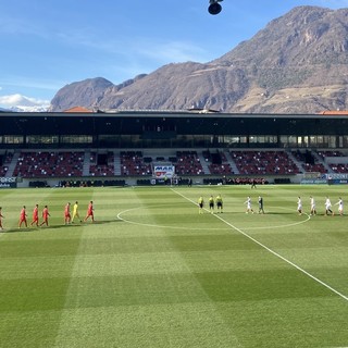 L'ingresso delle squadre al Druso