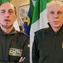 Il Capo Distaccamento del Corpo Volontari Parco del Ticino di Somma Lombardo, Mario Ceresa, insieme al suo vice, Franco De Tomasi