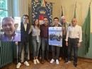 La presentazione del cortometraggio e a lato Pippo Taglioretti