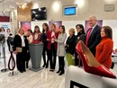 Tovaglieri inaugura la mostra Scarpe Rosse al Parlamento europeo con Metsola e Lucchini