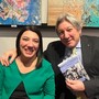 Valentina alla presentazione del suo libro lo scorso anno a Busto