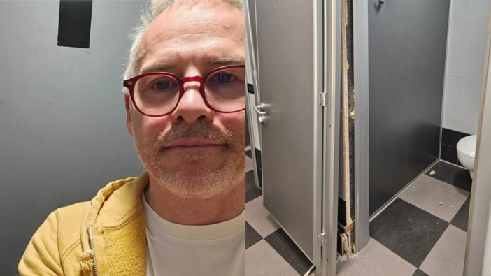 Jacques Villeneuve bloccato in un bagno a Malpensa