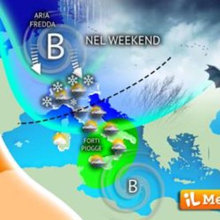 Freddo, pioggia, vento e neve a bassa quota sull'Italia: le previsioni meteo